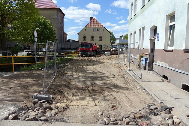 Długosza i Gdańska otwarte. Wykopy na Przyzamcze