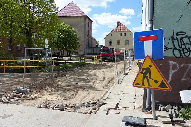 Długosza i Gdańska otwarte. Wykopy na Przyzamcze