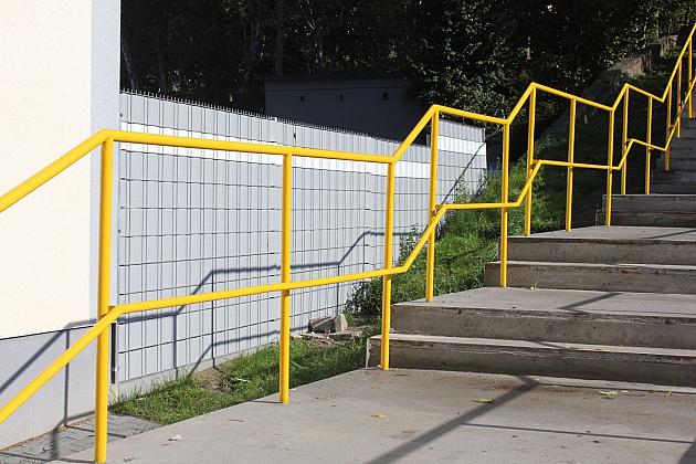 Remont schodów przy Wita Stwosza