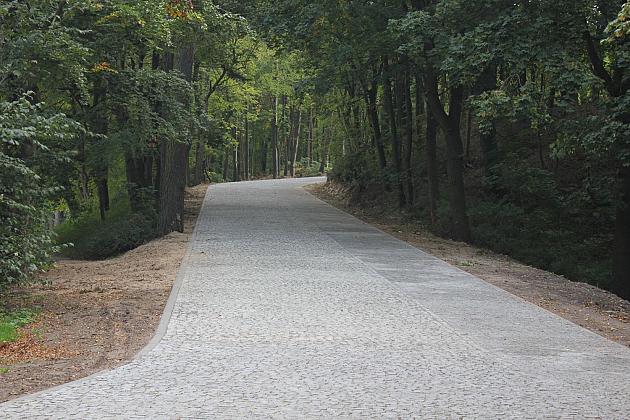 Ulica Piękna z nową nawierzchnią