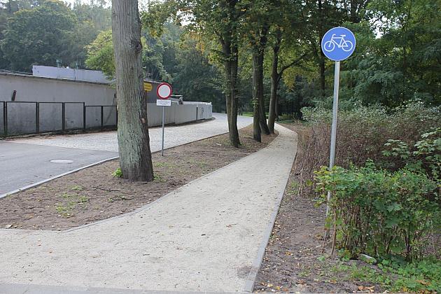 Ulica Piękna z nową nawierzchnią