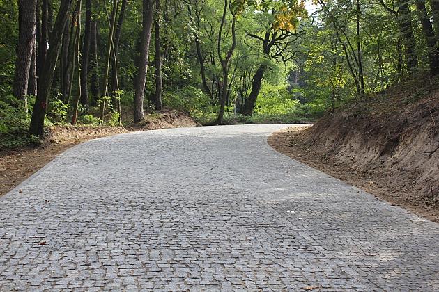 Ulica Piękna z nową nawierzchnią