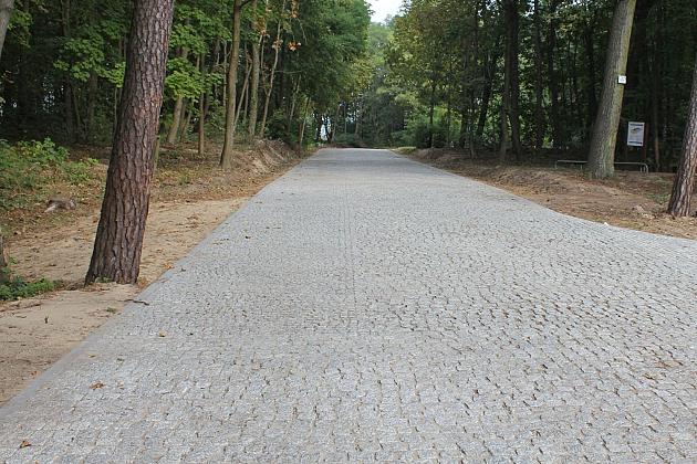 Ulica Piękna z nową nawierzchnią