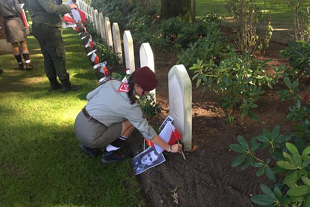 Harcerze z Lęborka na 75. rocznicy Operacji Market Garden
