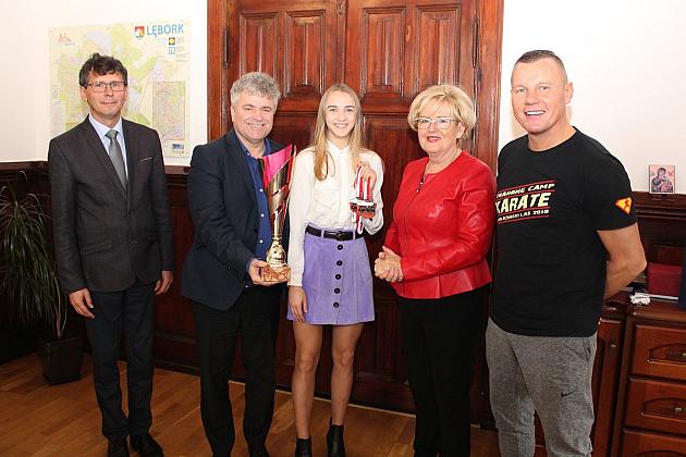 Złota Aleksandra Klimik w ratuszu