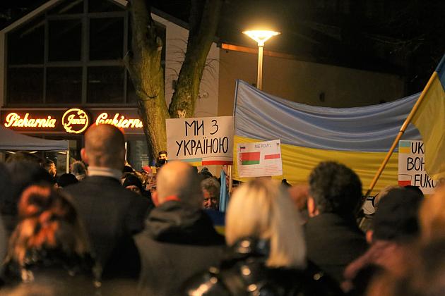 Lębork solidarny z Ukrainą