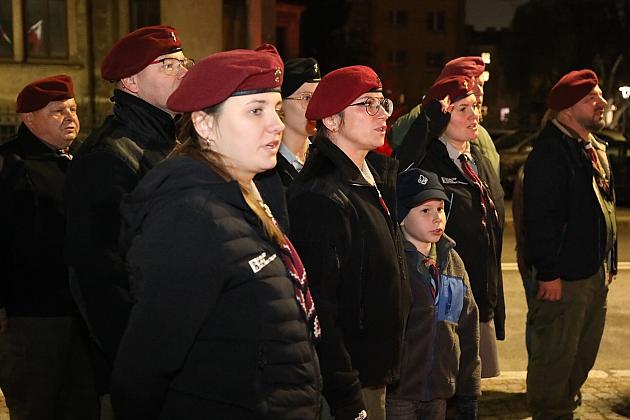 Capstrzyk z harcerzami z okazji Święta Niepodległości