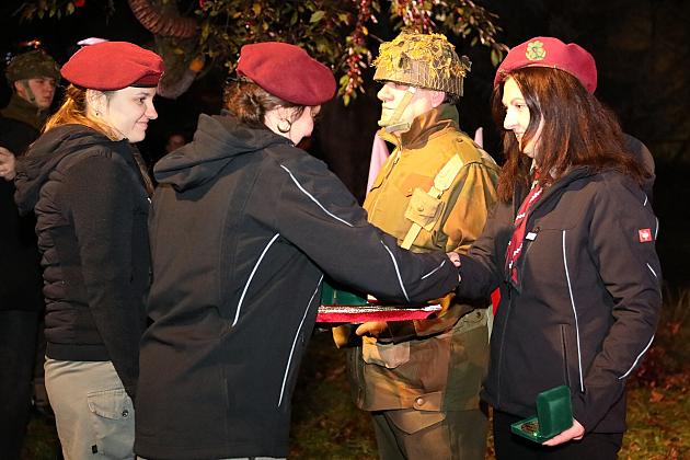 Capstrzyk z harcerzami z okazji Święta Niepodległości