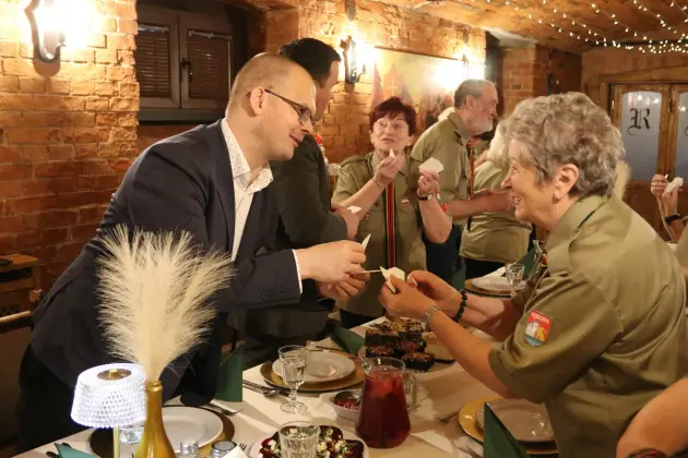 Harcerski Krąg Seniorów „Dęby” na spotkaniu opłatkowym