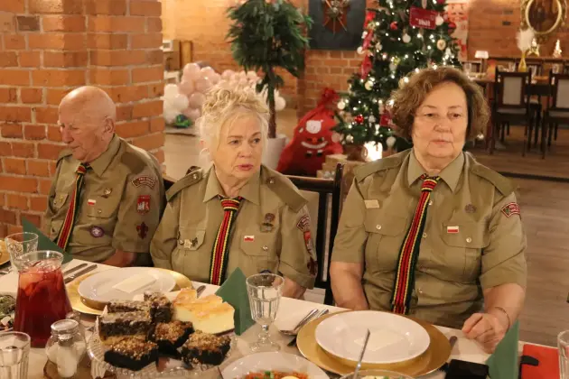 Harcerski Krąg Seniorów „Dęby” na spotkaniu opłatkowym