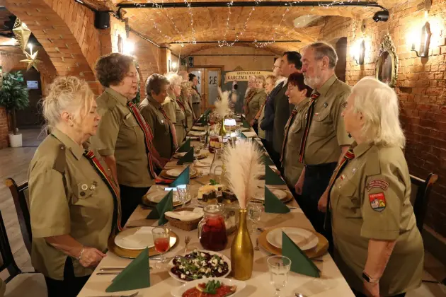 Harcerski Krąg Seniorów „Dęby” na spotkaniu opłatkowym