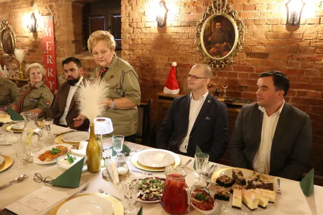 Harcerski Krąg Seniorów „Dęby” na spotkaniu opłatkowym