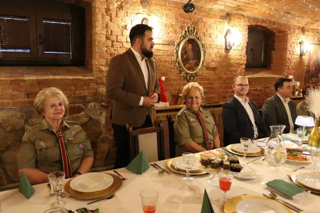 Harcerski Krąg Seniorów „Dęby” na spotkaniu opłatkowym