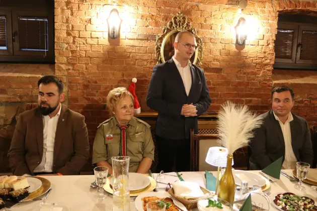 Harcerski Krąg Seniorów „Dęby” na spotkaniu opłatkowym