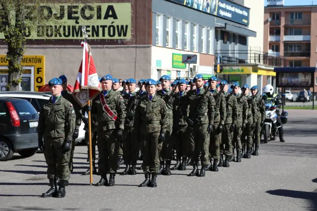 Biało-czerwona nad Lęborkiem. Uroczyste obchody Dnia Flagi RP