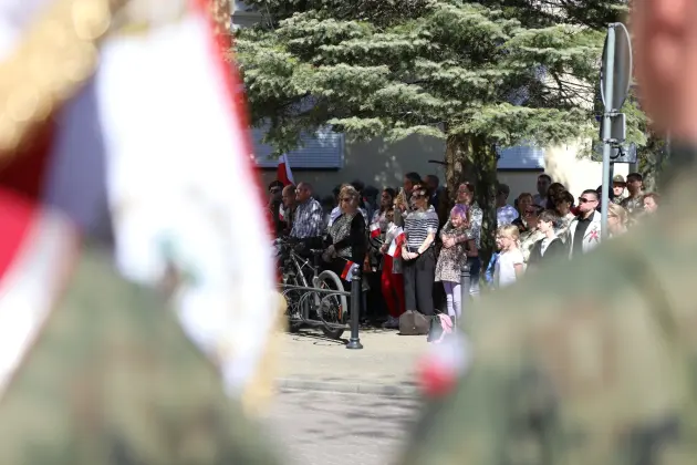 Biało-czerwona nad Lęborkiem. Uroczyste obchody Dnia Flagi RP