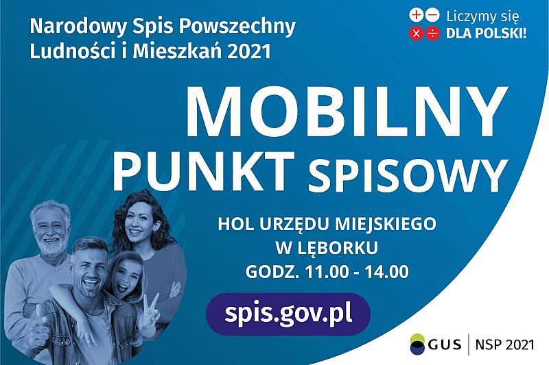 Mobilny punkt spisowy w holu głównym w Urzędzie Miejskim!
