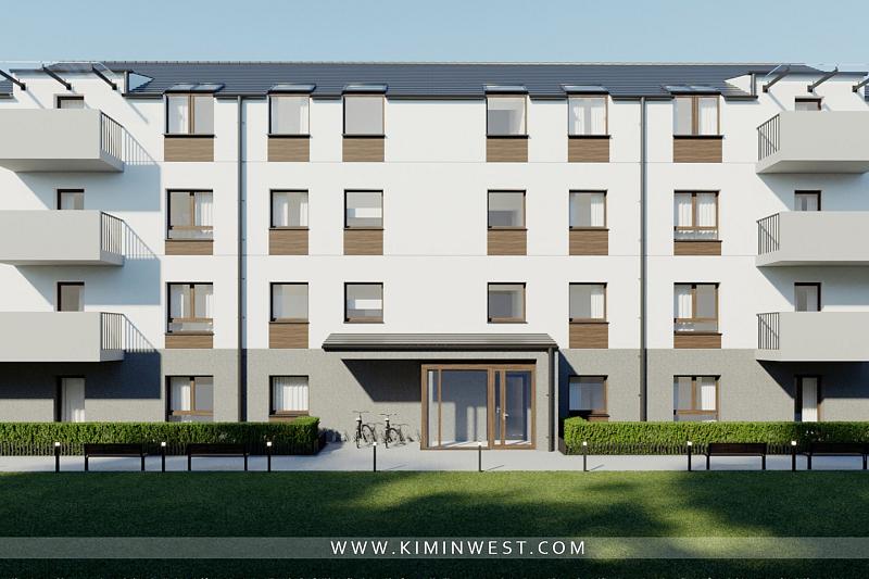 Wizualizacja budynku przy ul. Mieszka I