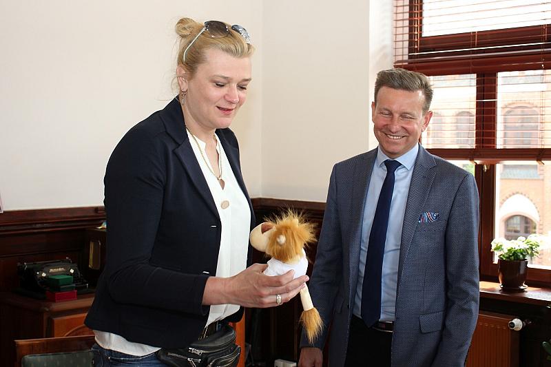 Mistrzyni Europy Małgorzata Glinka-Mogentale odwiedziła Lębork