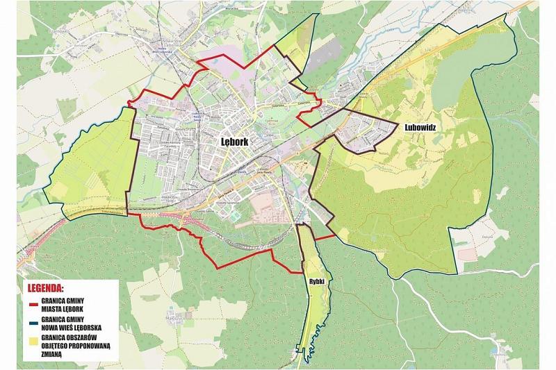 Wystartowały konsultacje społeczne dla mieszkańców Lęborka w sprawie zmiany granic