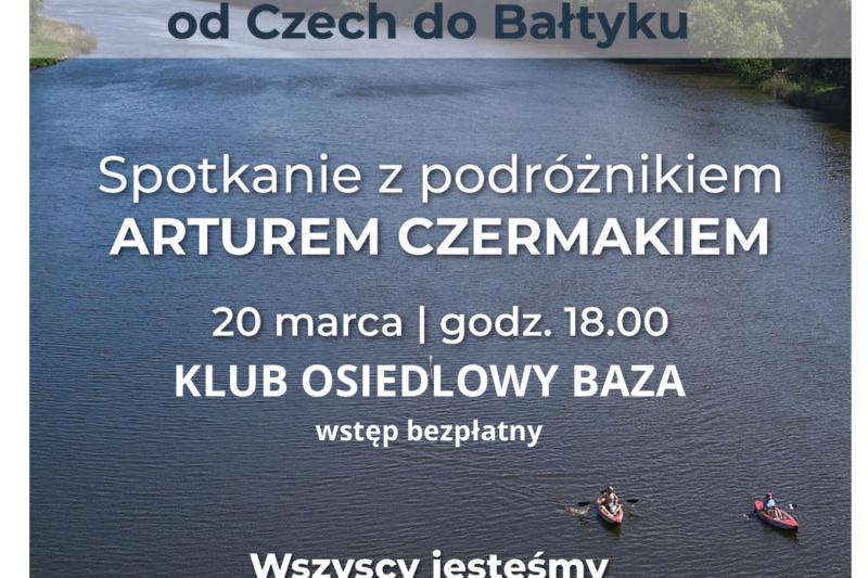 Kajakiem przepłynął Odrę. Zapraszamy na spotkanie z wyjątkowym podróżnikiem