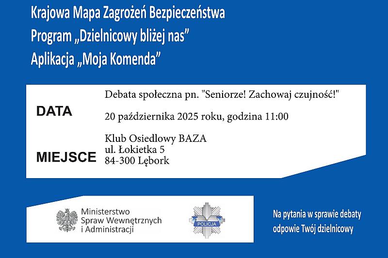 Weź udział w debacie społecznej o bezpieczeństwie seniorów