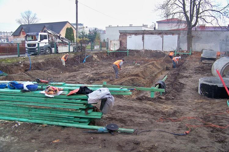 Trwają prace przy budowie świetlicy przy ZS nr 3