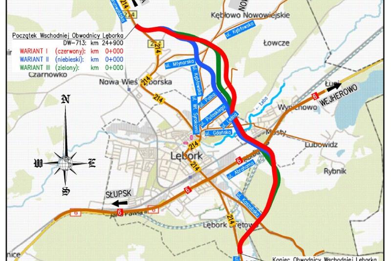 Konsultacje społeczne dla inwestycji pn.: „Budowa Obwodnicy Wschodniej Lęborka w ciągu drogi wojewódzkiej 214”