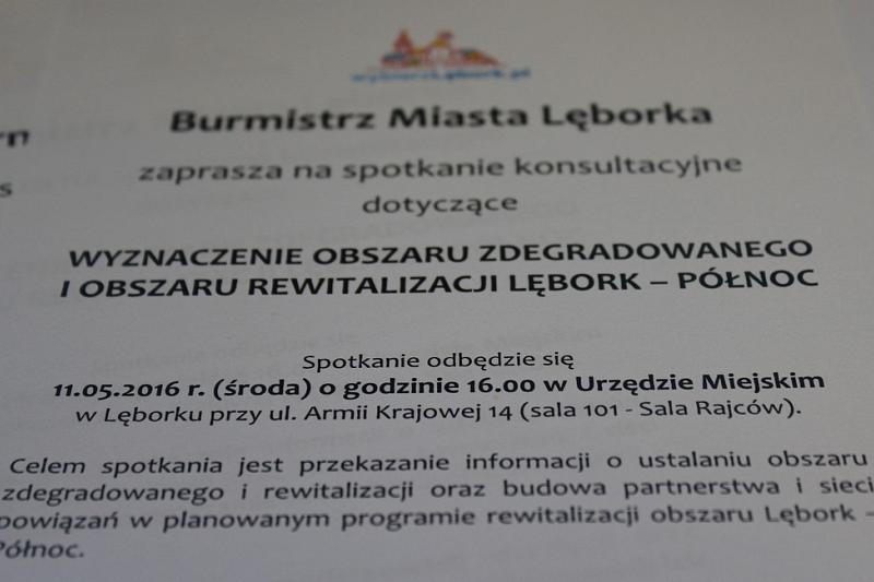 W środę konsultacje społeczne ws. rewitalizacji