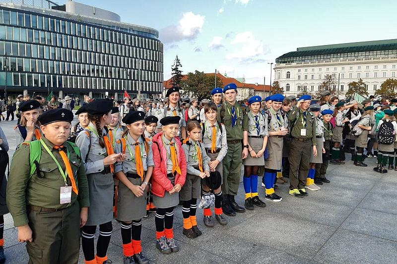 Lęborscy harcerze na 80. rocznicy powstania Szarych Szeregów