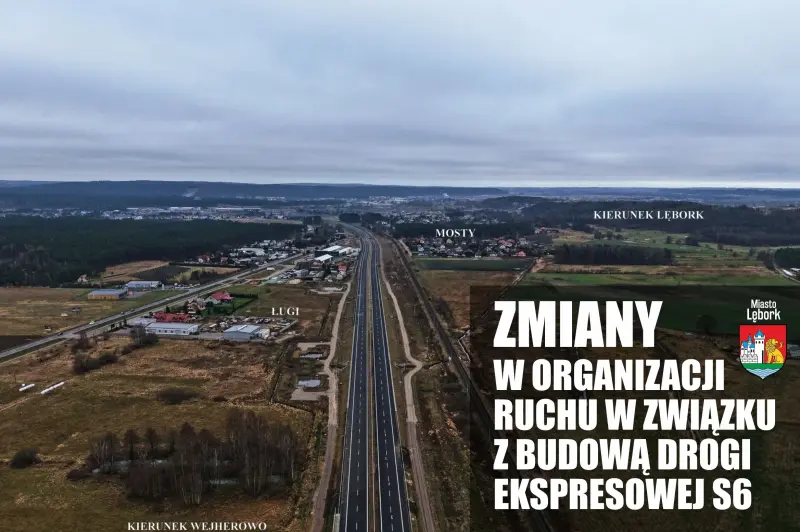 Duża zmiana na S6 od wtorku – kierowcy pojadą nową trasą