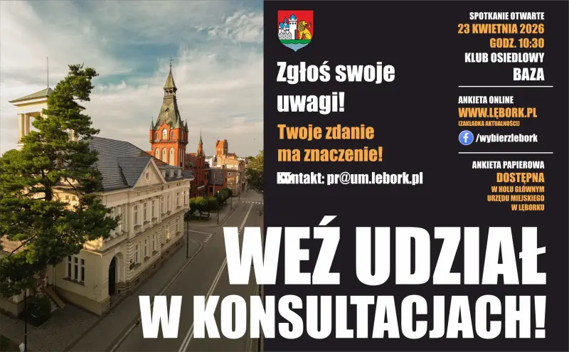 Konsultacje społeczne – przyszłość Twojego miasta!