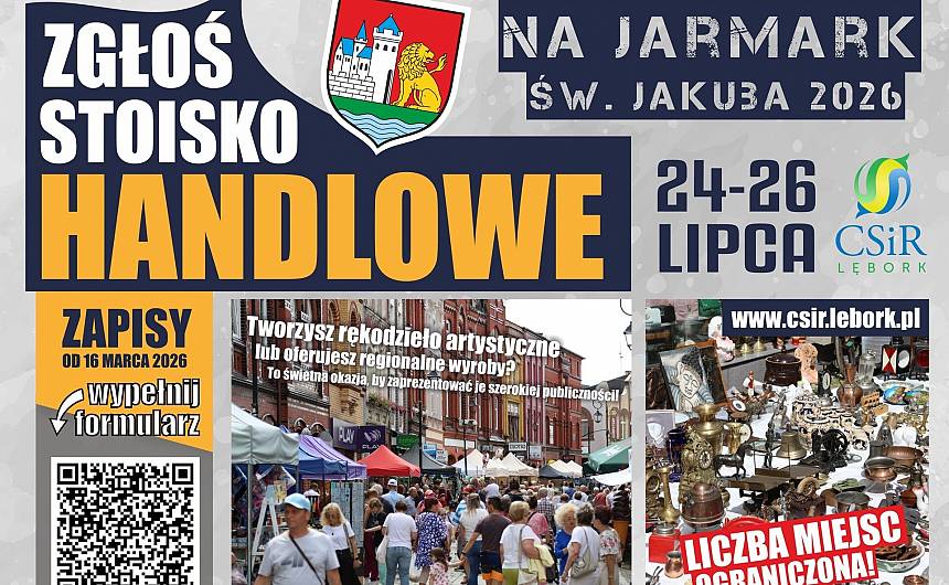 Czytaj o: Jarmark św. Jakuba 2026 – nabór wystawców w