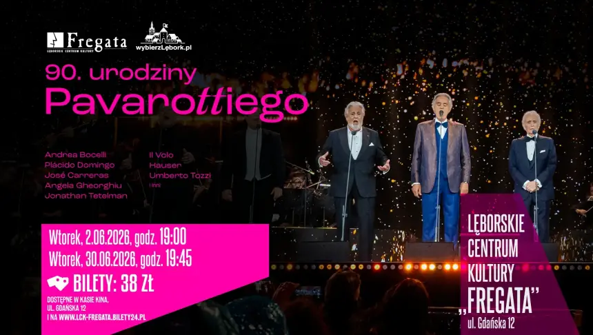 “90. urodziny Pavarottiego” - zapraszamy do "Fregaty" na retransmisję koncertu